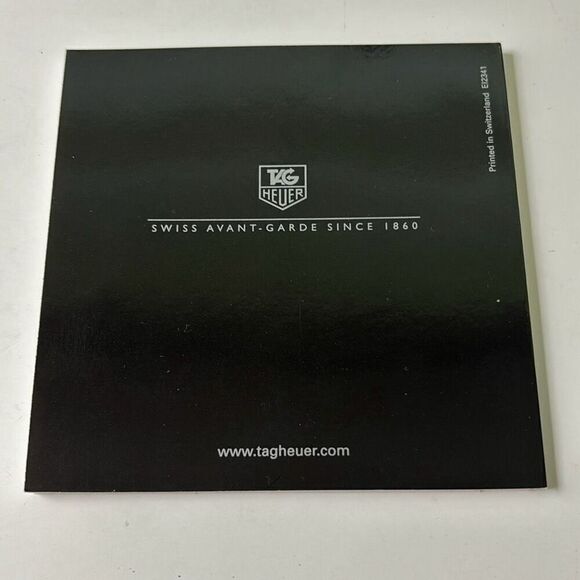 TAG HEUER INSTRUCTION BOOK & GUARANTEE CARD QUARTZ MANUAL BOOKLET - Picture 2 of 5